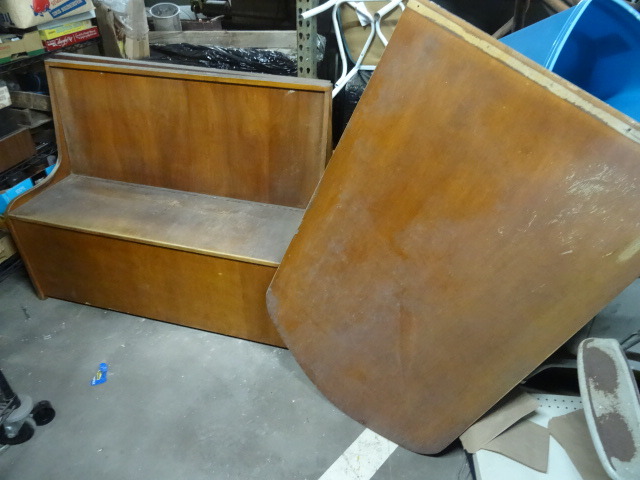 lot 85 image: 2 bench kitchen table