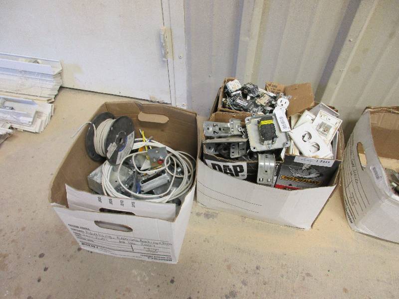 lot 23 image: 2 boxes of electrical