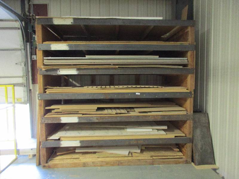 lot 108 image: Rack of plywood