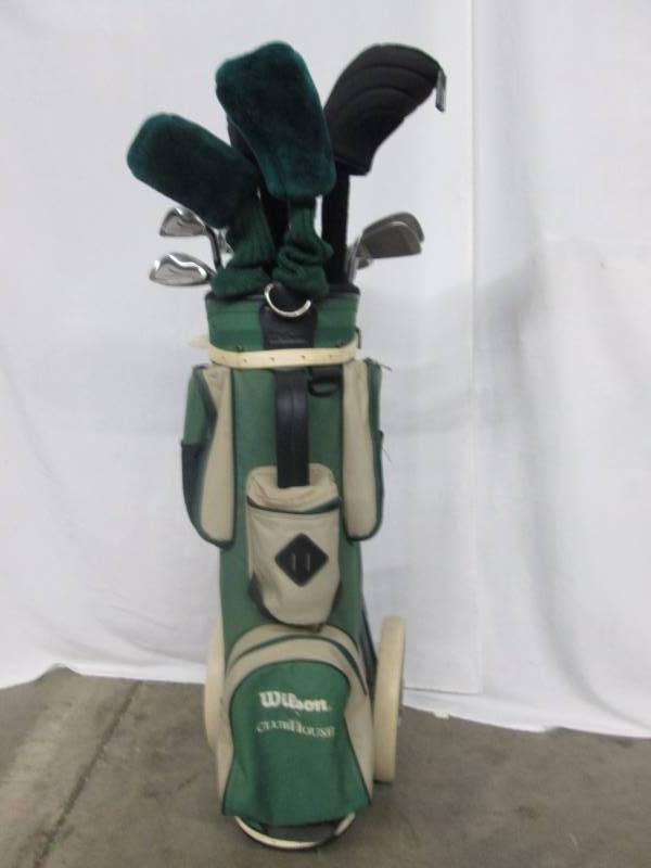 Golf Clubs, Bag and Cart