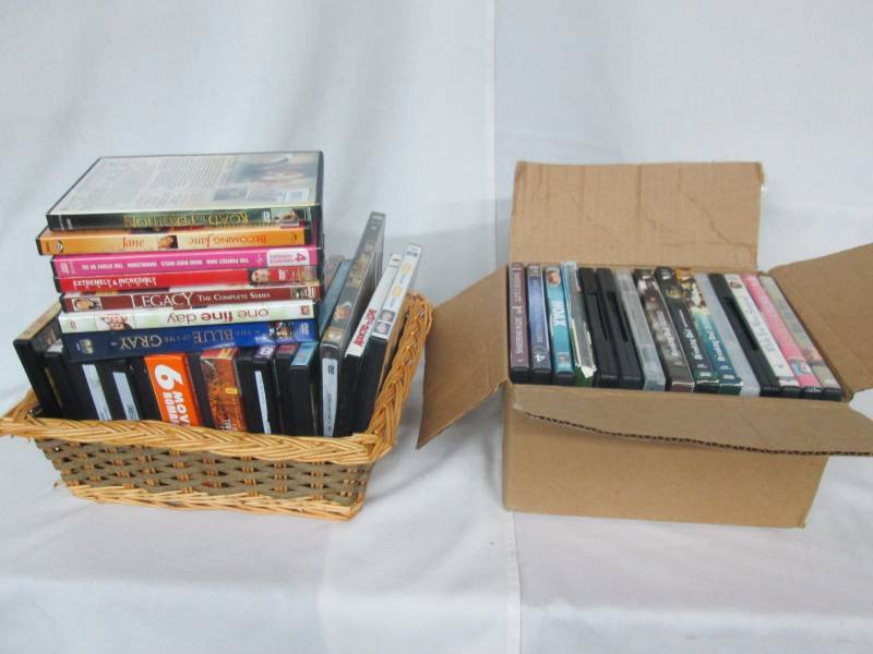 Box of DVDs