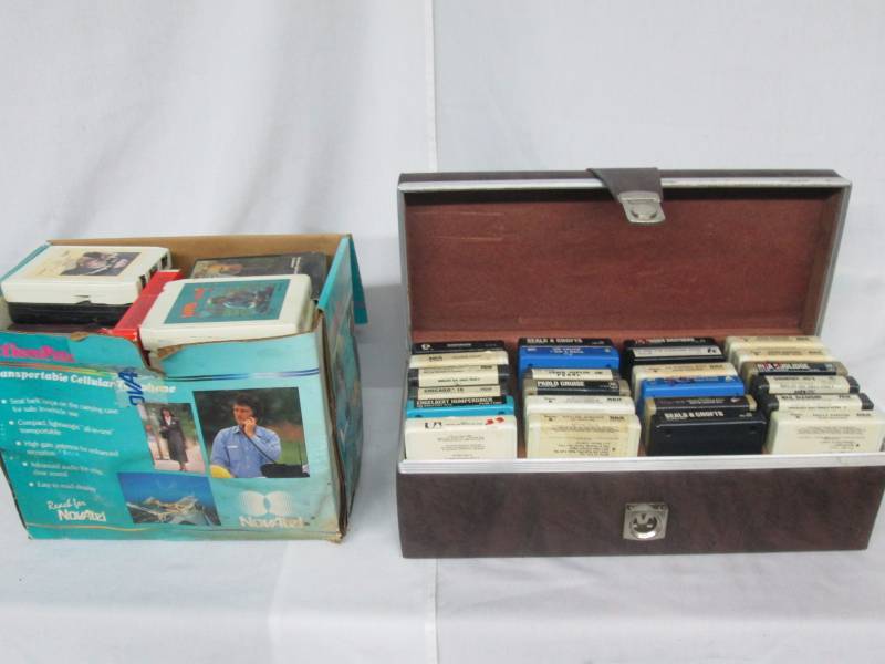 Two Boxes of 8-Track Tapes