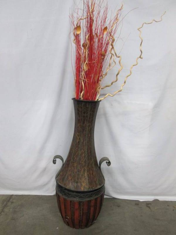 Decorative Vase and Fake Plant