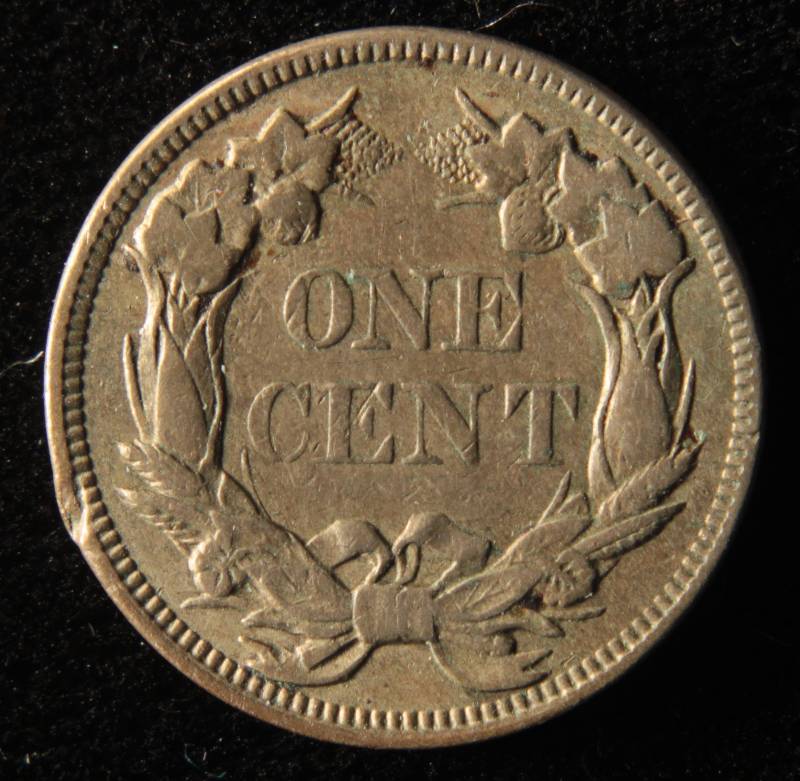 1857 FLYING EAGLE CENT XF Details