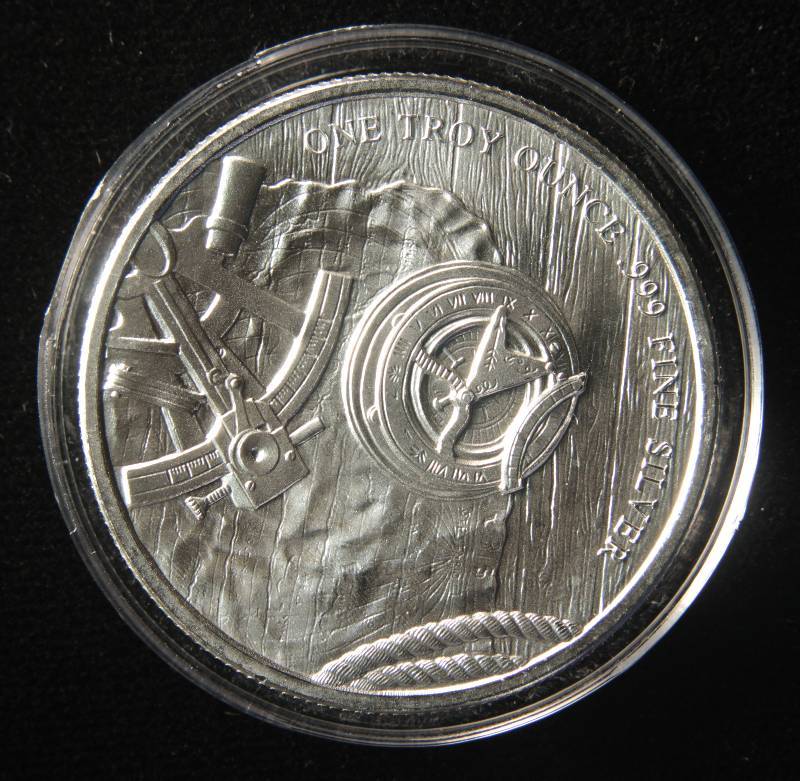 1 TROY Oz. .999 FINE SILVER ROUND PROSPECTOR IN AIRTITE CAPSULE