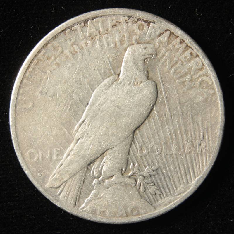 1934 S PEACE SILVER DOLLAR FINE DETAILS CLEANED