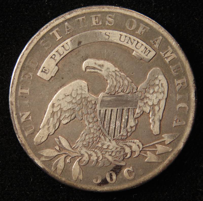 1835 US BUST SILVER HALF DOLLAR FINE