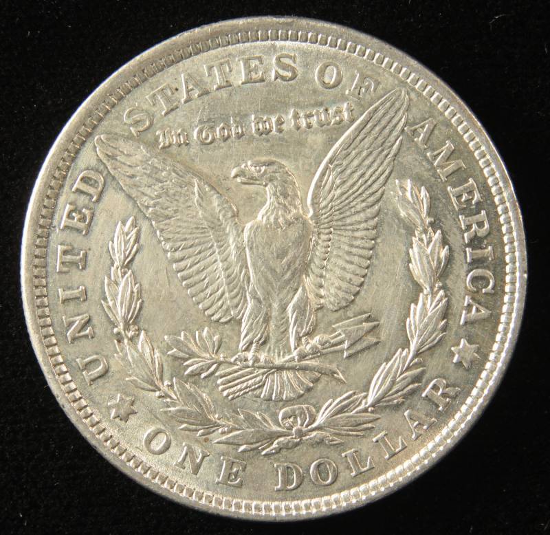 1921 MORGAN SILVER DOLLAR AU