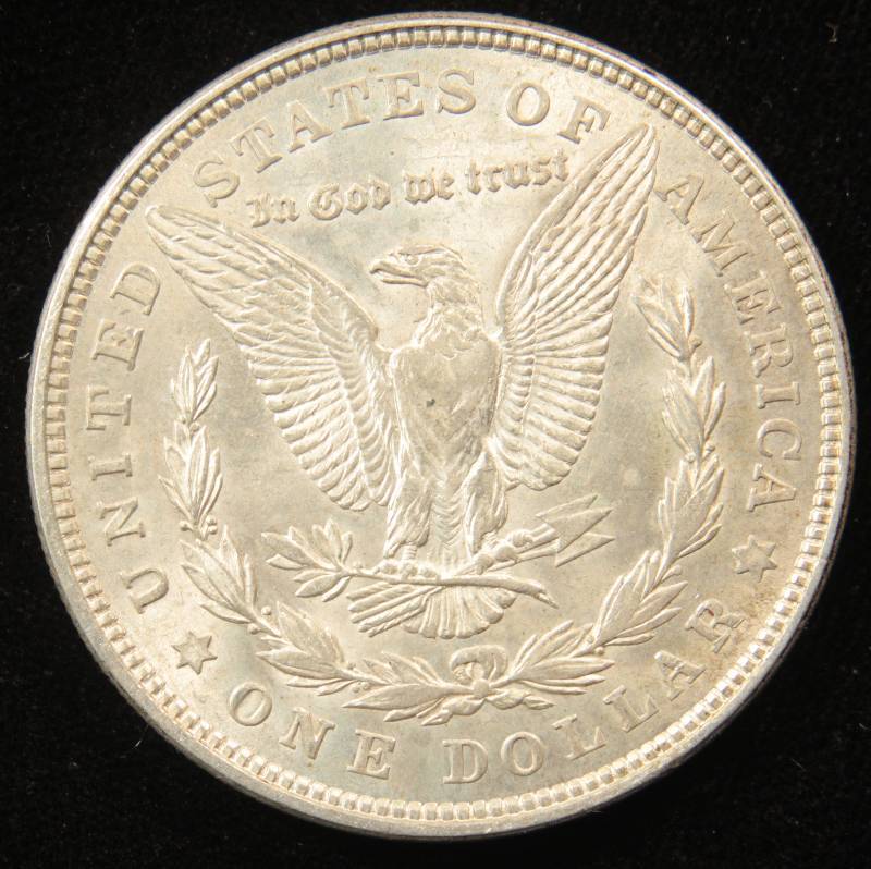 1921 MORGAN SILVER DOLLAR AU