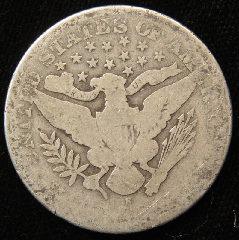 1911 S BARBER SILVER HALF DOLLAR