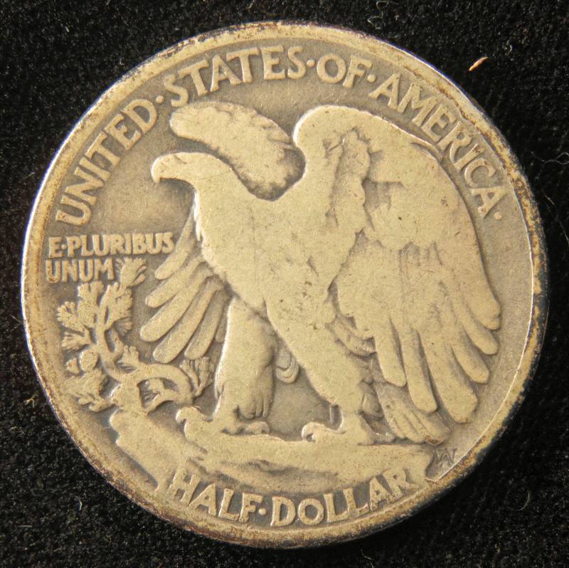 1943 WALKING LIBERTY SILVER HALF DOLLAR FINE