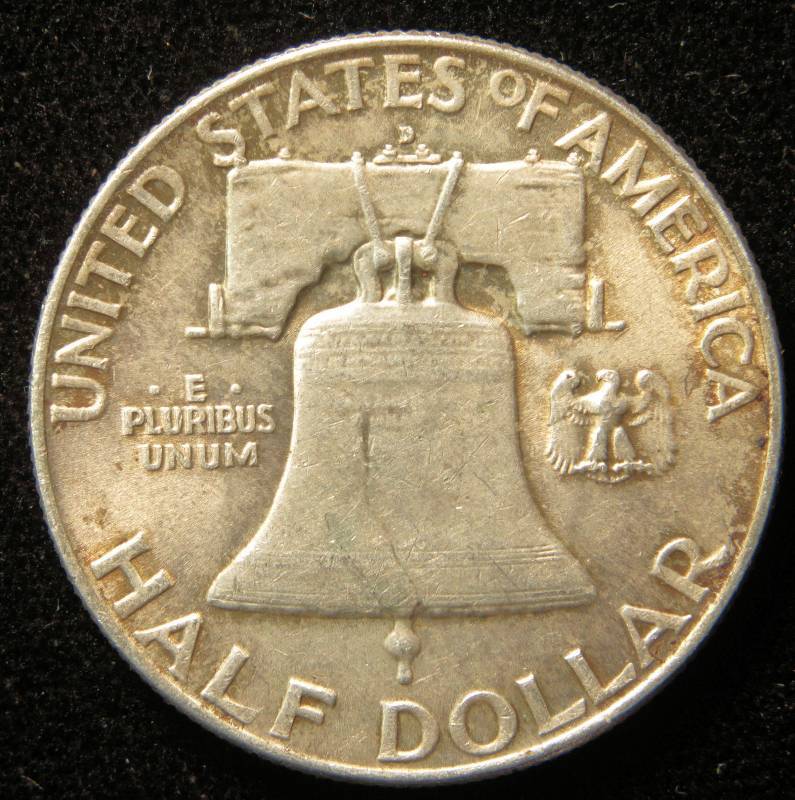 1960 D FRANKLIN SILVER HALF DOLLAR