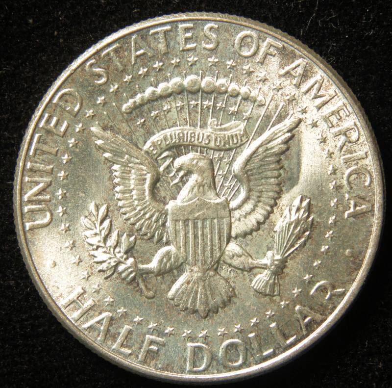 1964 KENNEDY SILVER HALF DOLLAR AU
