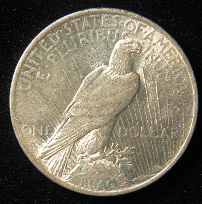 1923 PEACE SILVER DOLLAR XF
