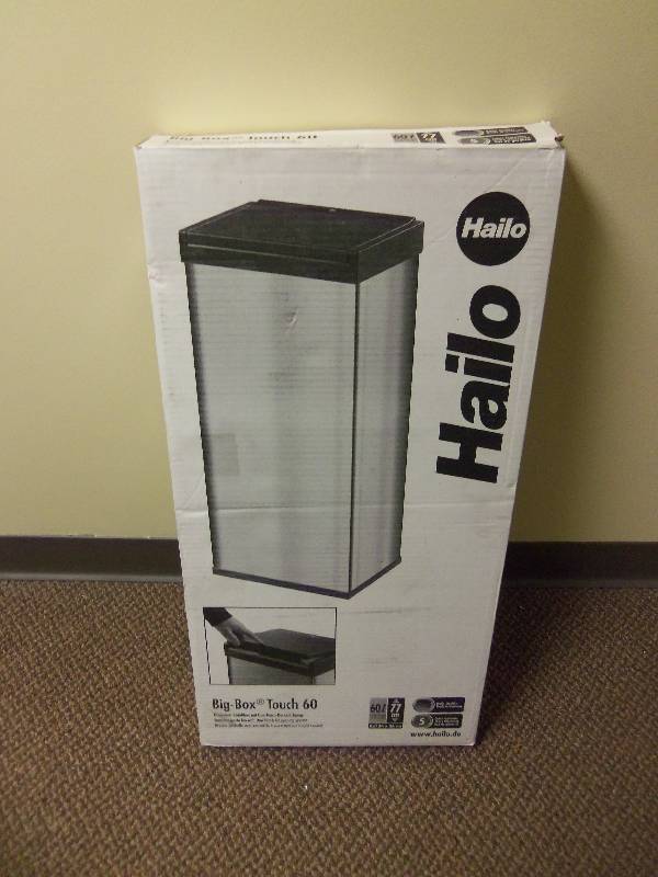 Hailo Big Box Touch 60 Stainless Steel Waste Bin