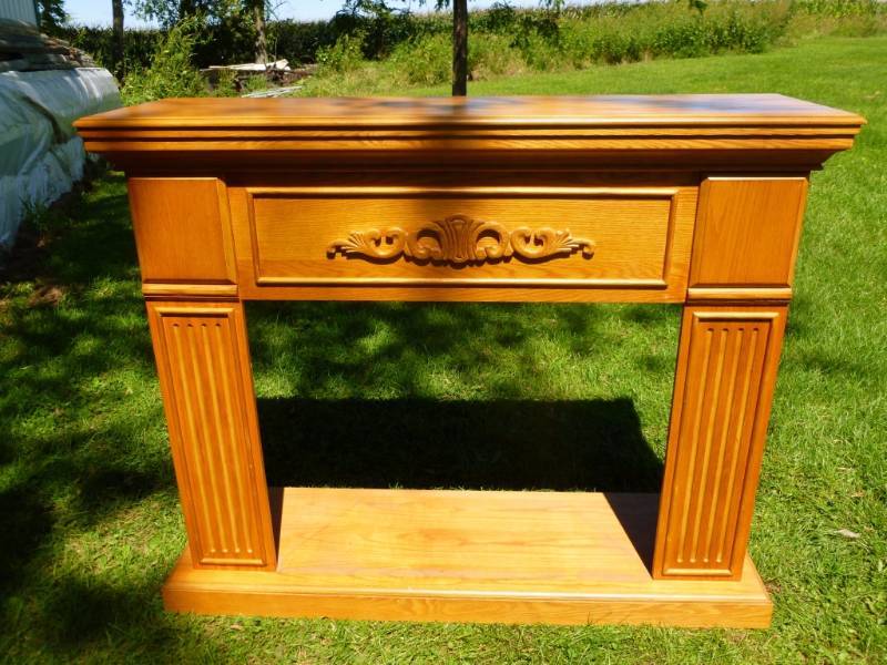 Wooden Fire Place Mantle Enclosure