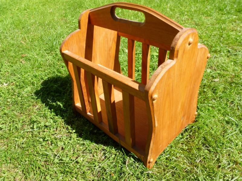 Oak Magazine Rack