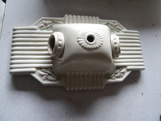 Vintage Porcelain Double Light Socket
