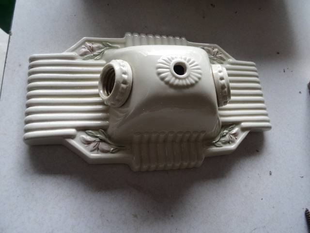 Vintage Porcelain Double Light Socket
