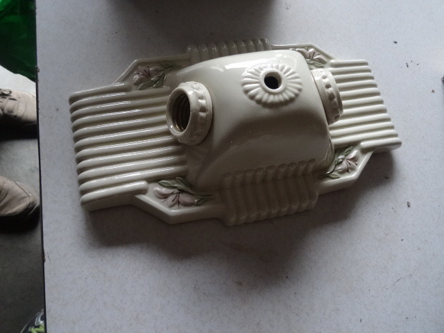 Vintage Porcelain Double Light Socket