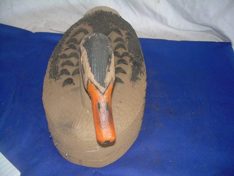 Hand carved duck decoy