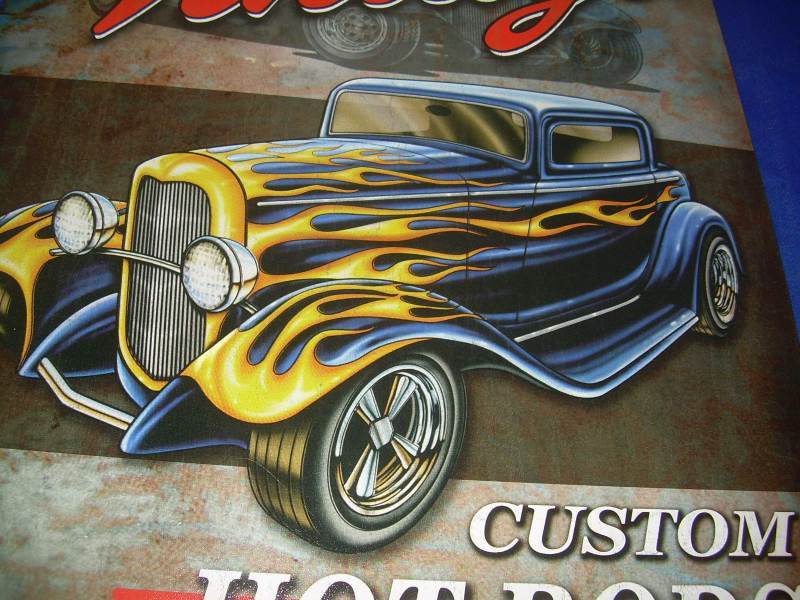 2011 vinatge hot rods sign