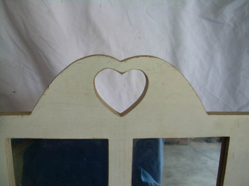 Vintage wooden self box with mirrior