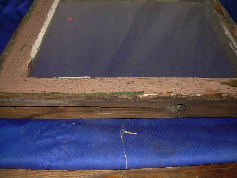 Vintage window and frame