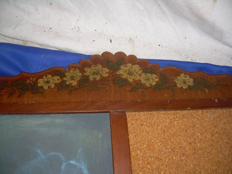 Vintage chalk and peg board