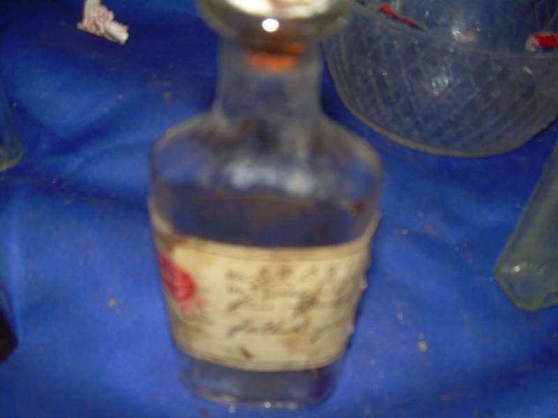 vintage medicine bottle and 1 jar
