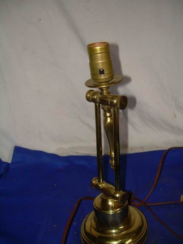 brass plated desk lamp
