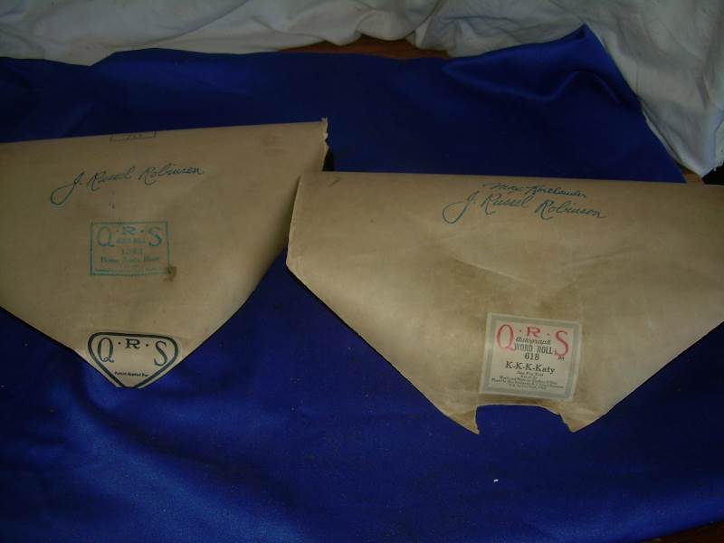 2 vintage piano scrolls