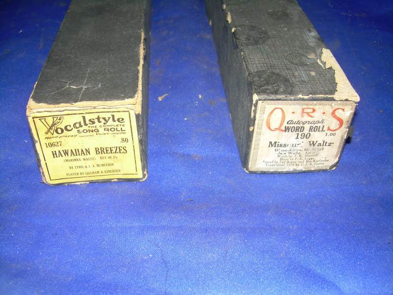 2 vintage piano scrolls