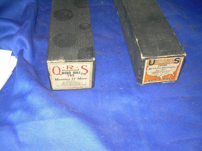 2 vintage piano scrolls