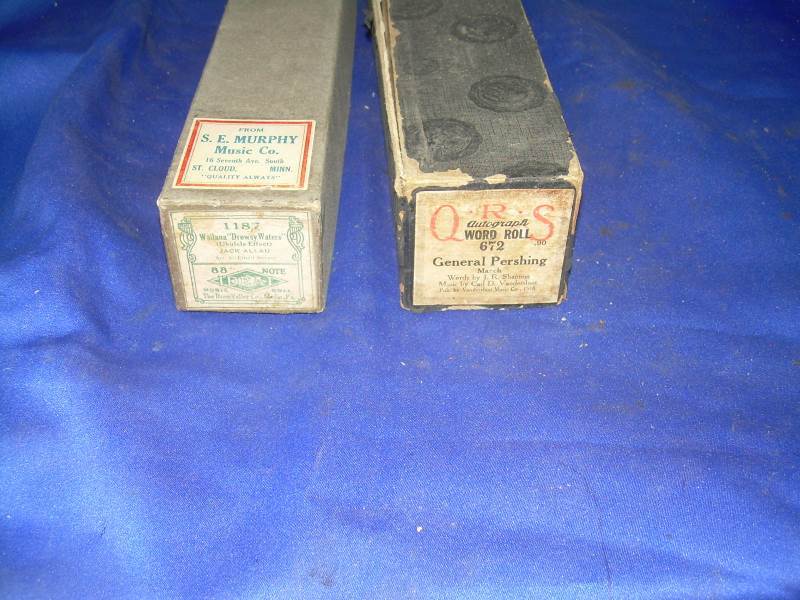 2 vintage piano scrolls