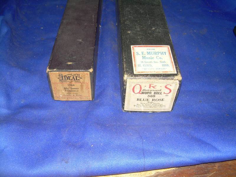 2 vintage piano scrolls