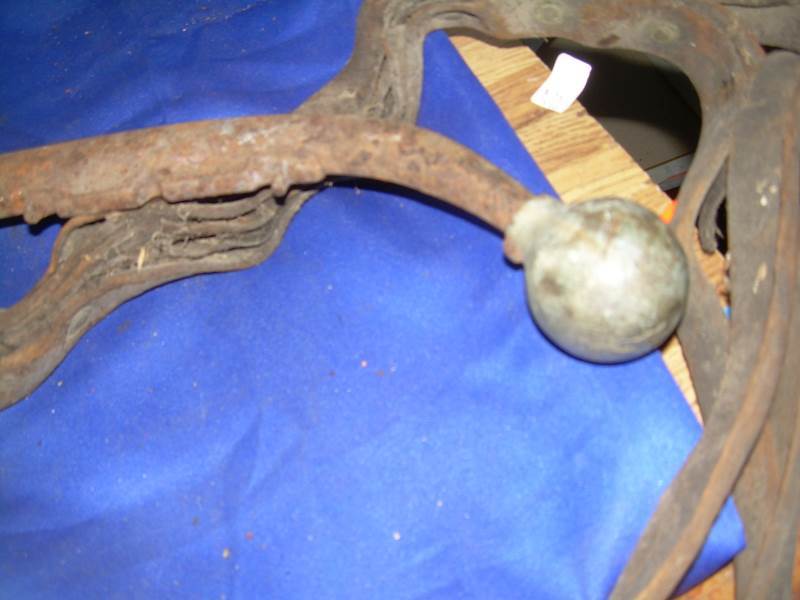 Antique iron horse hame