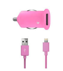 Just Wireless Micro USB Mobile Battery Charger for Smartphones - Pink