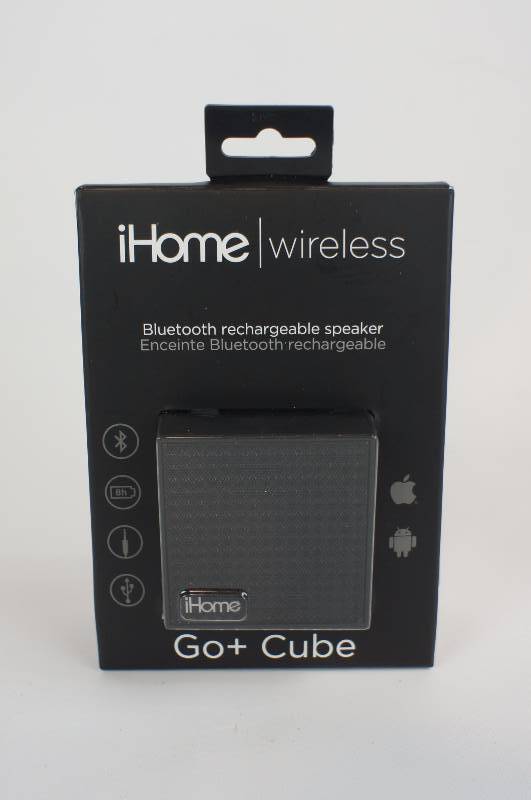 iHome Bluetooth Rechargeable Mini Speaker Cube Black