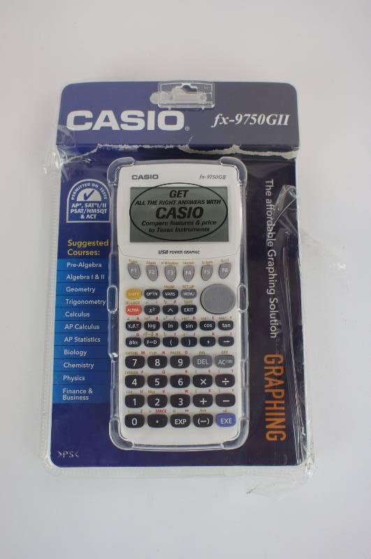 Casio fx-9750GII Graphing Calculator White | Electronics #370 | K-BID