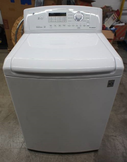 lot 6 image: LG Washer - Model # (WT4870CW)