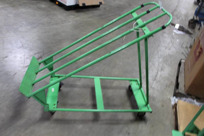 lot 38 image: Lot of (2) Metal Plant Display Carts 22 x 53 x 46.