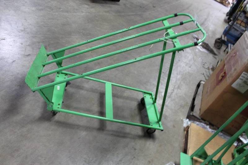 lot 39 image: Lot of (2) Metal Plant Display Carts 22 x 53 x 46.