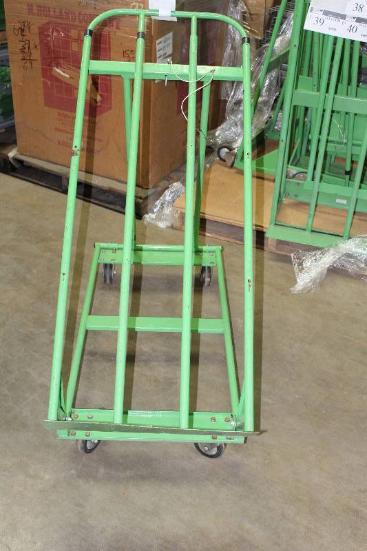lot 40 image: Lot of (2) Metal Plant Display Carts 22 x 53 x 46.