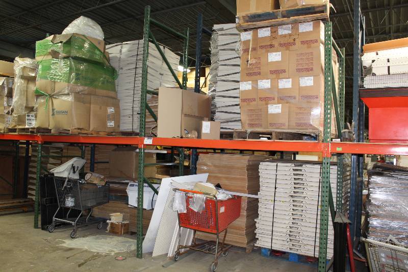 lot 4 image: Pallet Racking Lot Including Uprights, 12 Height x 42 Width, (2) Uprights 10 x 42 Width, (2) Beams, 8 x 4 x 2.5, (12).
