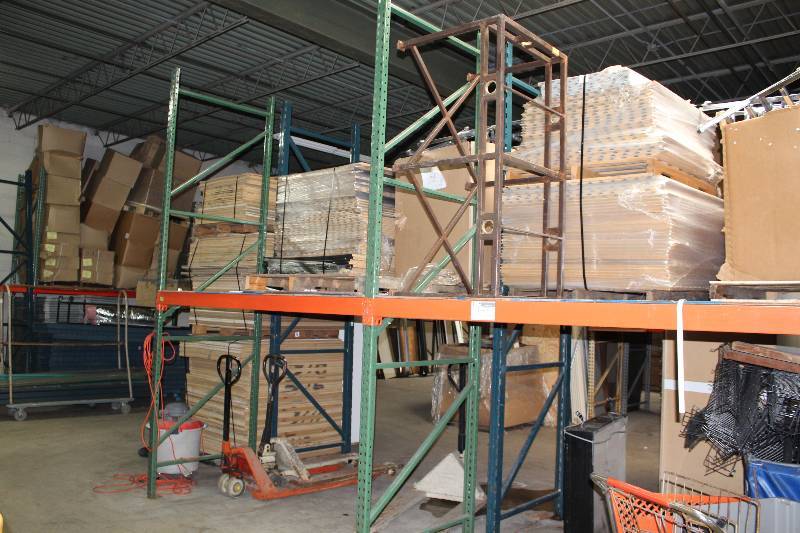 lot 3 image: Pallet Racking Lot Including Uprights, 12 Height x 42 Width, (5) Beams, 8 x 4 x 2.5, (16).