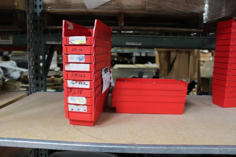 lot 68 image: Lot of (12) Plastic Containers 4 x 11 x 4.