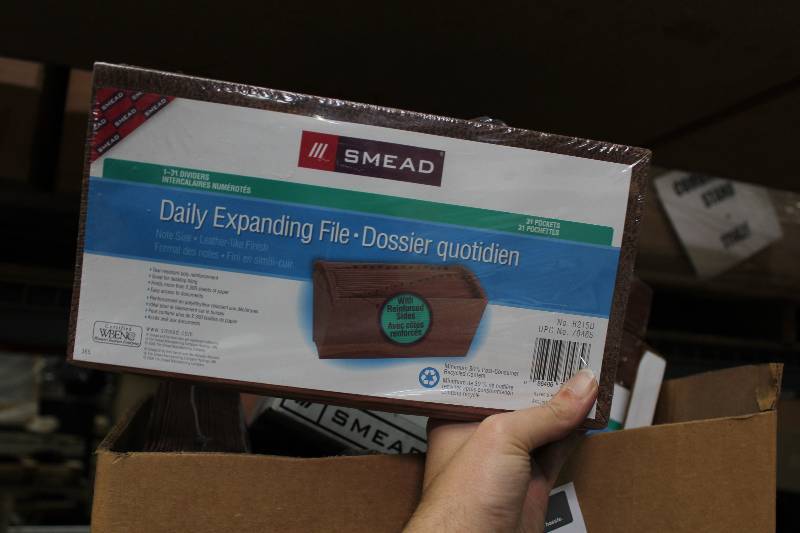 lot 76 image: Box Lot of Smead Daily Expanding File Dividers.