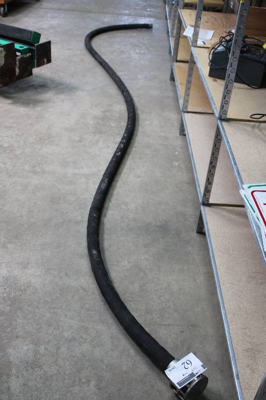 lot 62 image: Rubber Hose wMetal Fitting 244 Length for Dewatering
