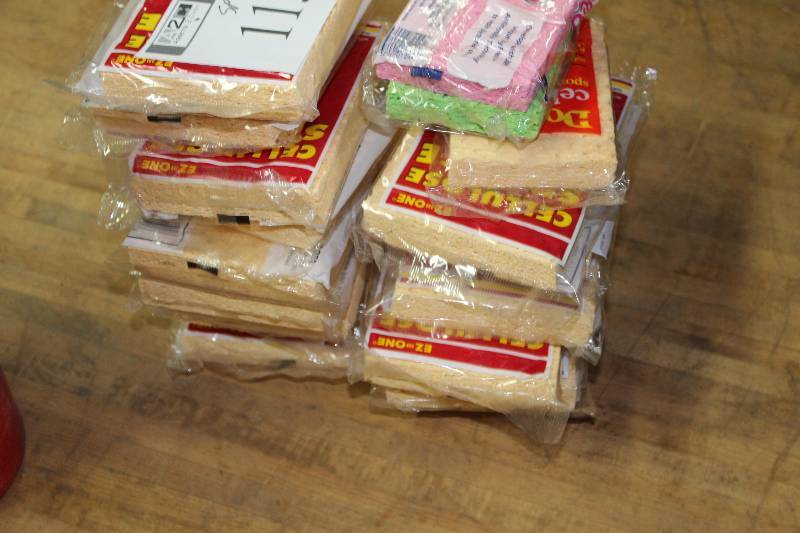 lot 113 image: Lot of (app. 10 ct) Ez-One Cellulose Sponge In Original Packaging.